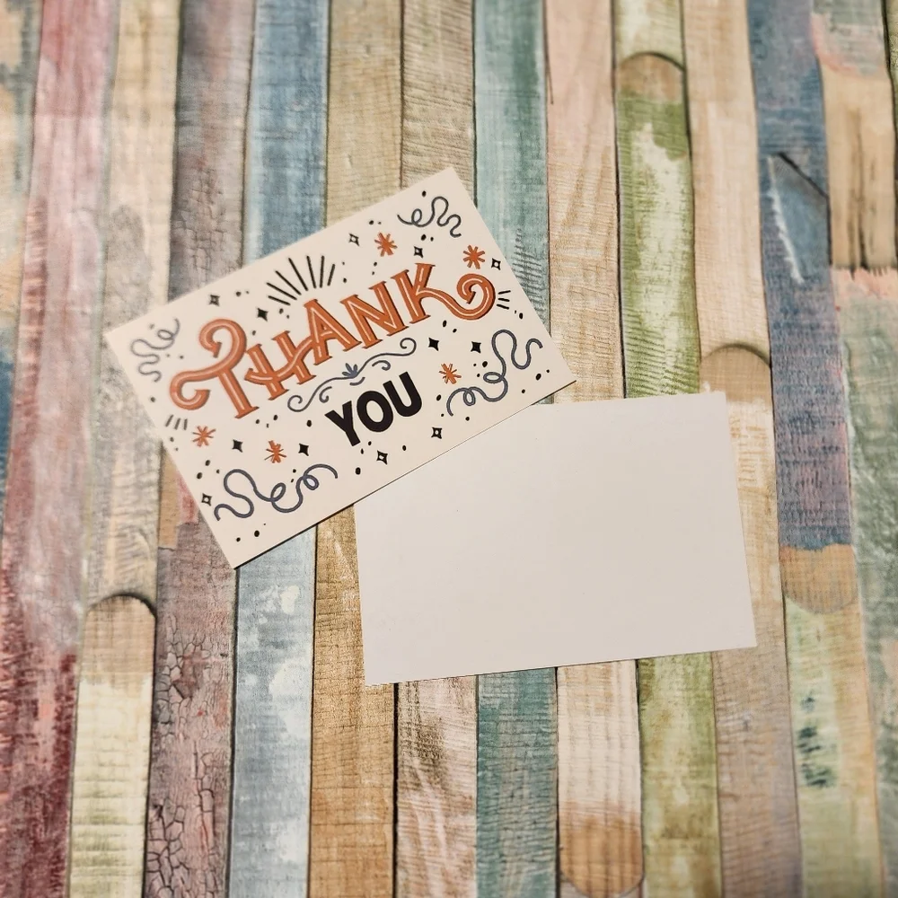 25 Thank You Cards 4x6 note cards pods cards